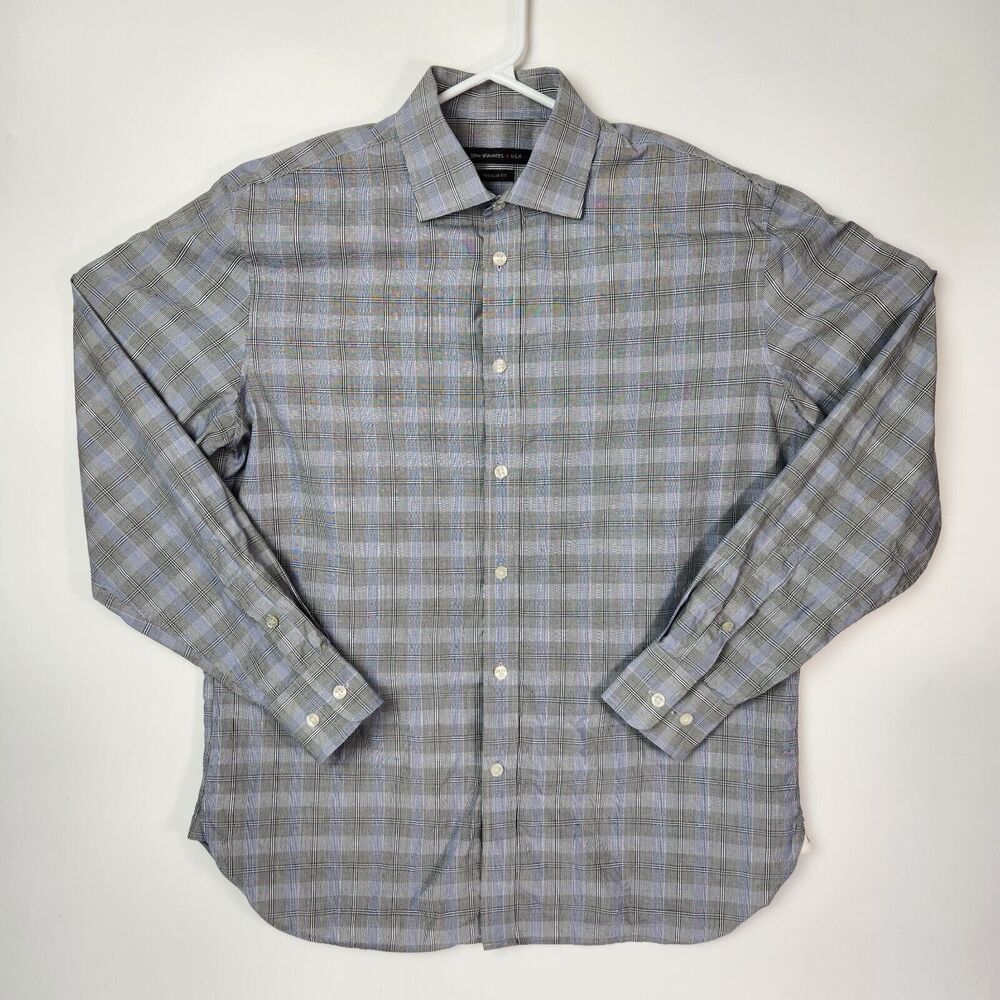 John Varvatos Shirt Mens M Career Wear Preppy Gothic Elegance Rock N‎ Roll Edgy